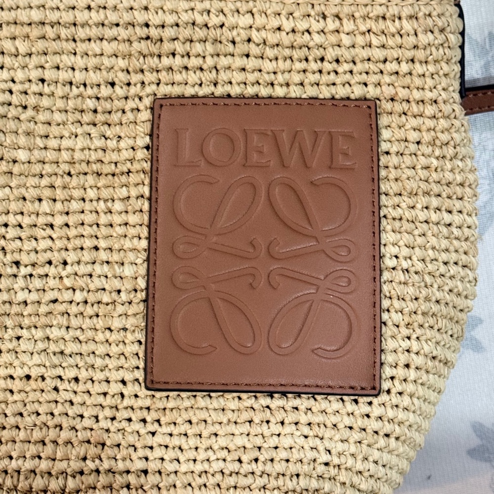 Loewe Slit Pochette Raffia Crossbody Bag - Picture 2 of 10